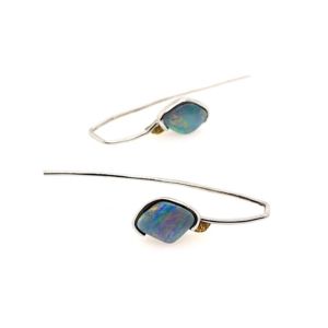 Elektron-boulder-opal-hook-earrings