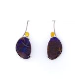 Elektron-purple-boulderopal-earrings-gold-silver-hooks