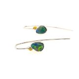 Elektron-lightning ridge-opal-earrings