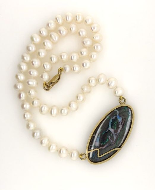 Yowah-opal-pearl-necklace