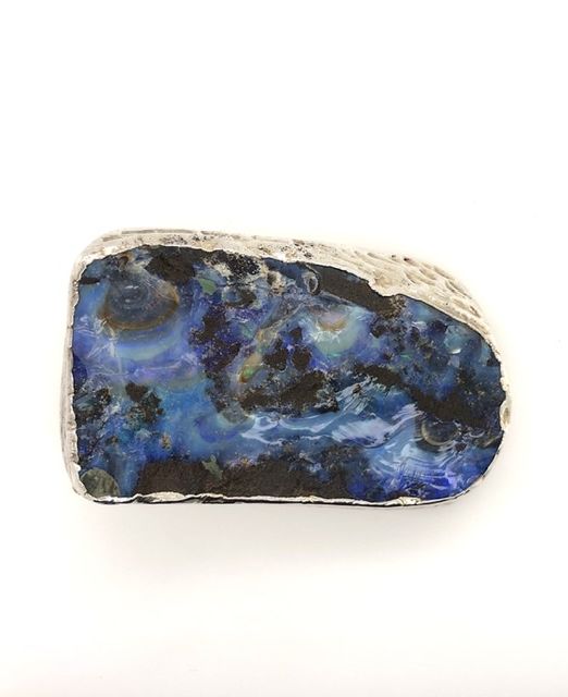 Striated-silver-boulder-opal-buckle