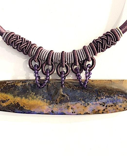 Boulder-opal-silk-amethyst-necklace