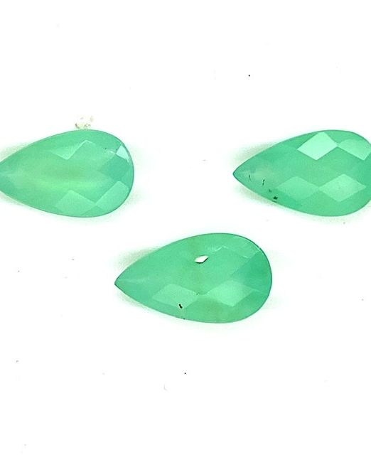 FACETED-CHRYSOPRASE-DROPS