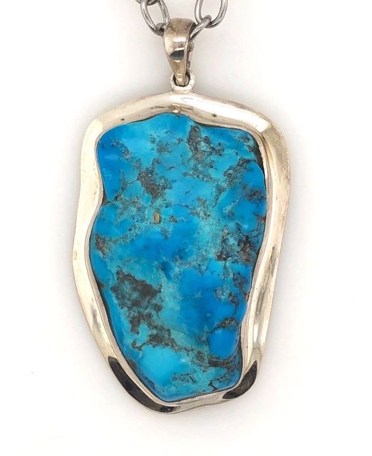 Silver-Turquoise-pendant