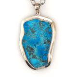 Silver-Turquoise-pendant