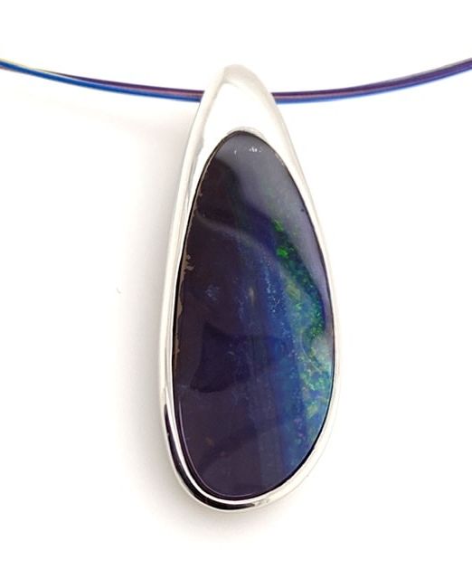 blue-opal-pendant-Silver