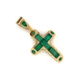 Columbian-Emerald-18K-gold-cross-by-bolda
