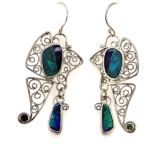 Butterfly-opal-earrings