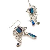 Butterfly-boulder-opal-earrings