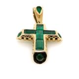 Emerald-18K-gold-cross