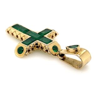 Emerald-18K-gold-cross-columbian
