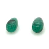Columbian-Emerald-pyritized-pair